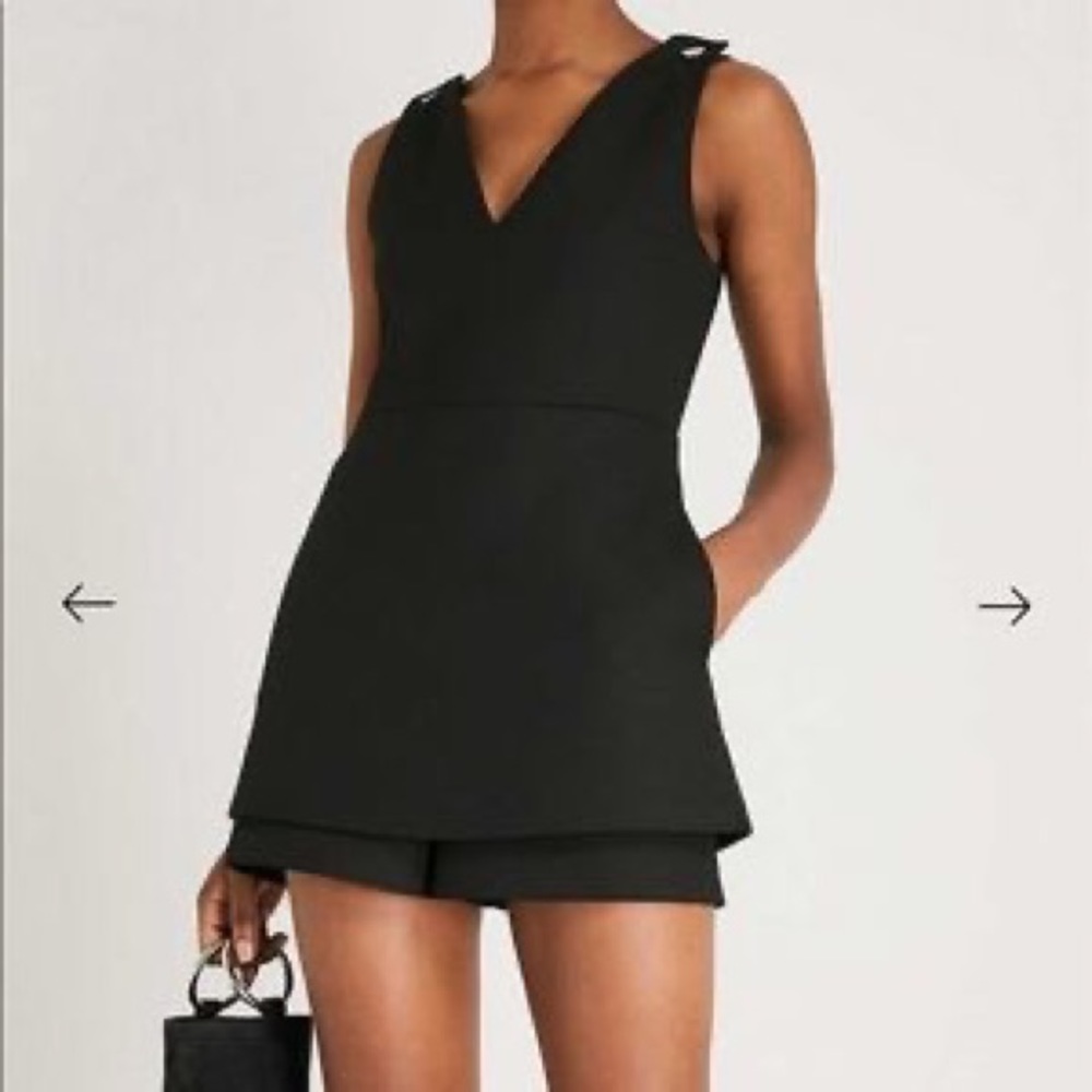 Maje Romper Jumpsuit in Black size 36